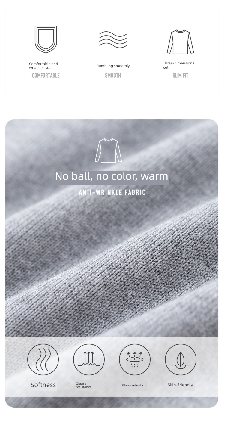 Jiu Liu Zhi Round neck pure cotton sweater Self-cultivation Sweater