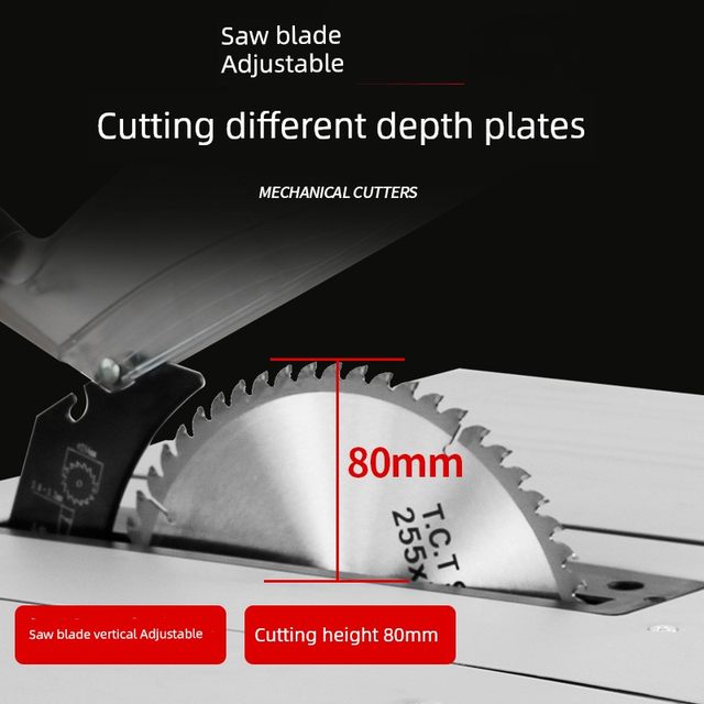 Dust-free saw Multifunctional miter saw board cutting machine push table saw household woodworking table saw wood floor cutting machine metal saw