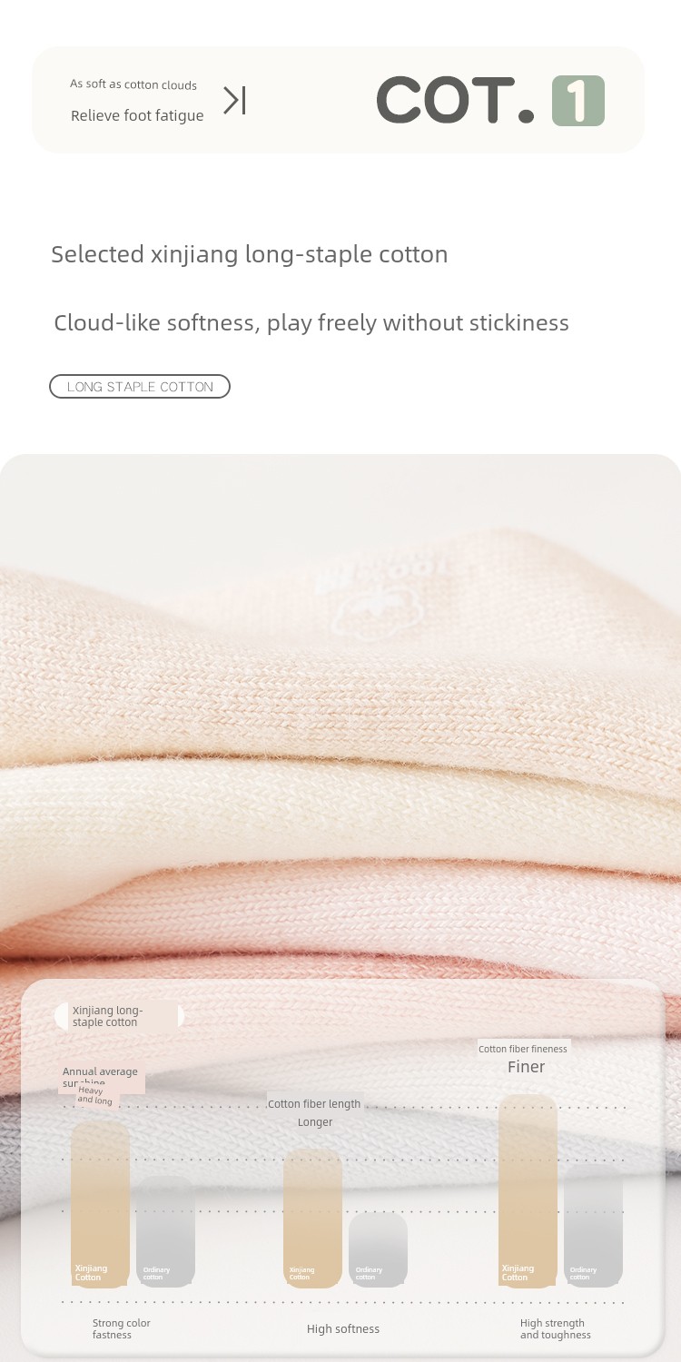 Jq Jingqi Baby Socks Spring and Autumn Newborn Seamless Mid-Tube Socks for Chubby Babies That Don'T Constrict the Legs Infant Socks Children's Cotton Socks — 4