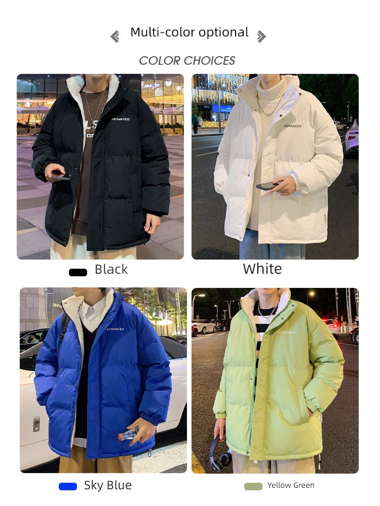 Bread clothes winter thickening stand collar down Cold proof Cotton