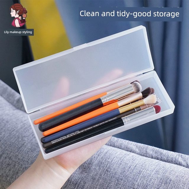 Makeup brush storage box Eyebrow pencil concealer brush portable box Rectangular concealer brush Eyeliner portable matte tool box