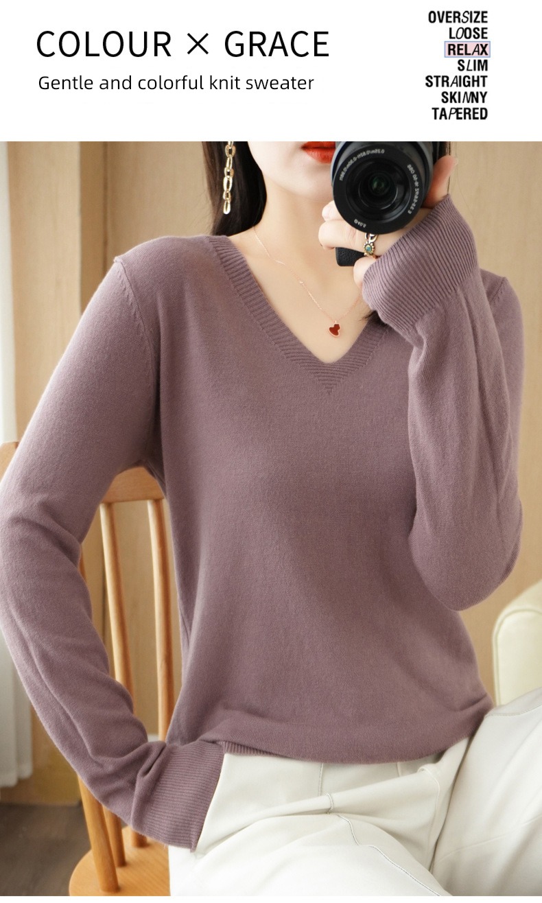 Women Core spun yarn V-collar routine Self-cultivation Lay a foundation Condom