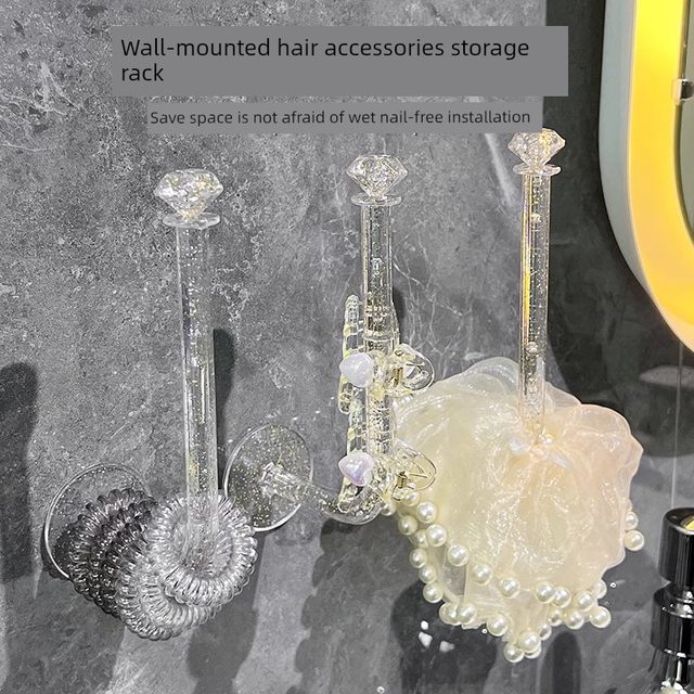 Hair ring head rope storage rack dormitory headband hair rope hook jewelry rack student hair card hair accessories headband storage tool