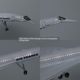 50 cm assembled aircraft with lights Air France Concorde airliner French simulation aircraft model model aircraft Concorde