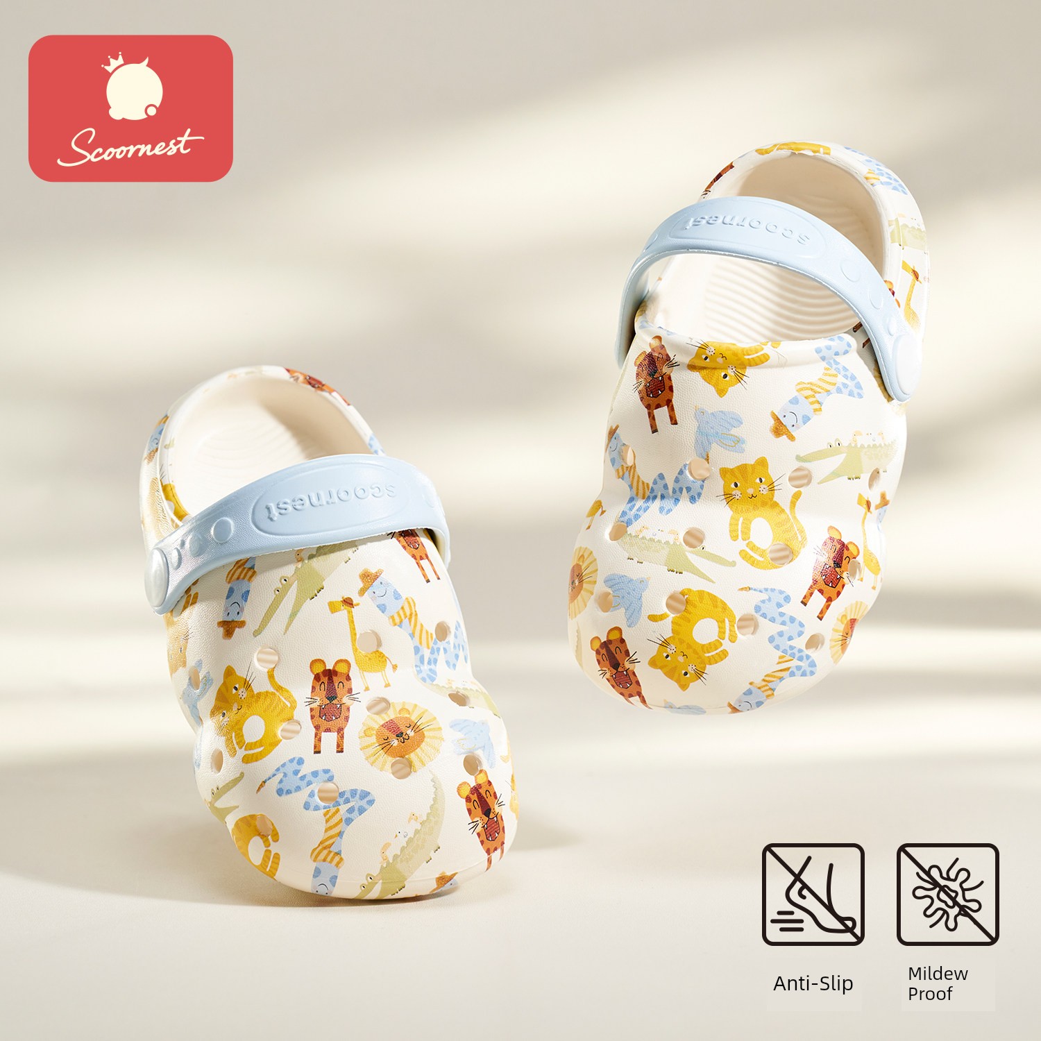 Kechao Children's Clogs Baby Slippers for Boys and Girls Summer Sandals Closed-Toe Toddler Kids Bath Non-Slip Soft Sole — 1