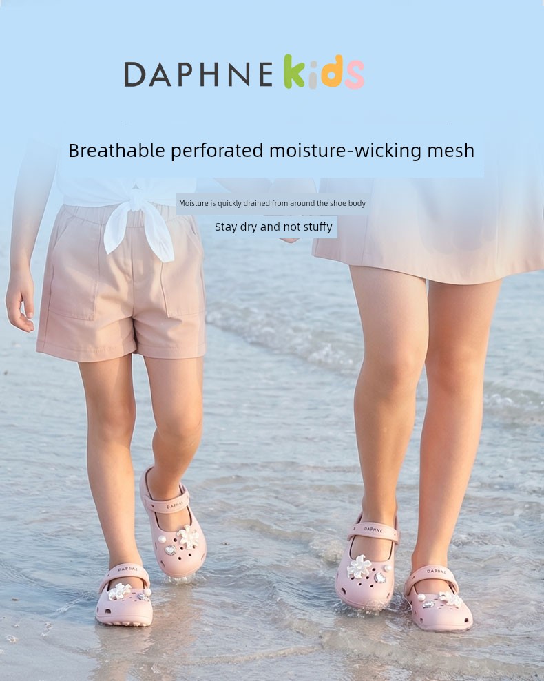 Daphne Children's Shoes 2026 New Model Perforated Shoes for Girls, Outdoor Shoes for Kids, Summer Beach Shoes, Women's Sandals — 4