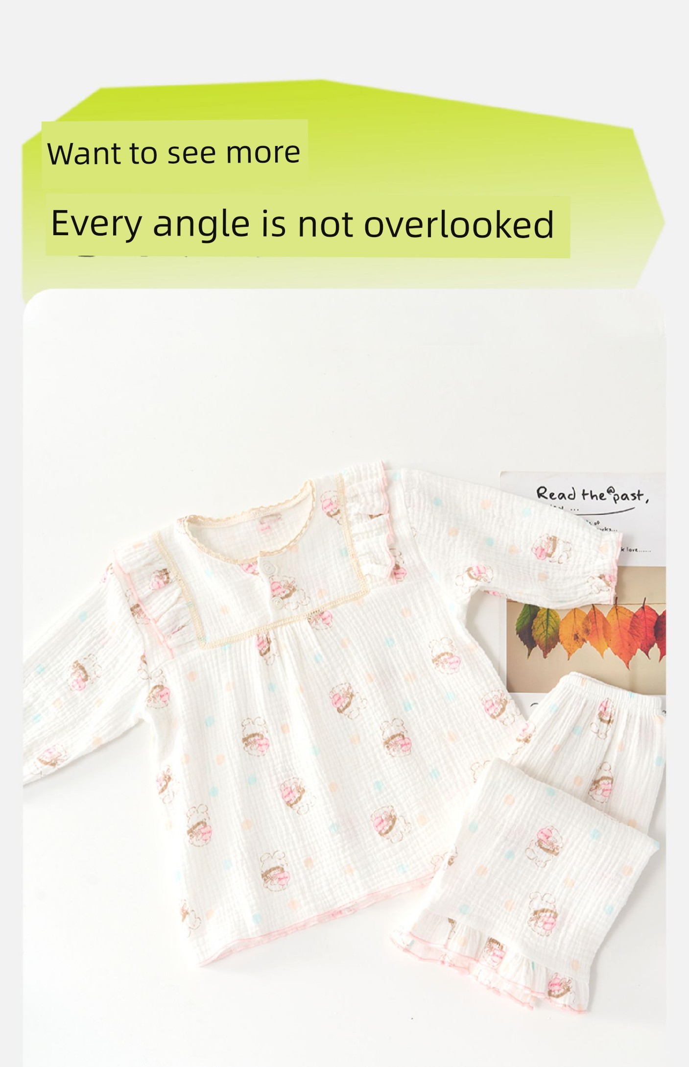 [Super Value Clearance] Thin Cotton Gauze Children's Pajamas for Boys and Girls, Summer Home Wear Set, Pure Cotton Gauze — 13