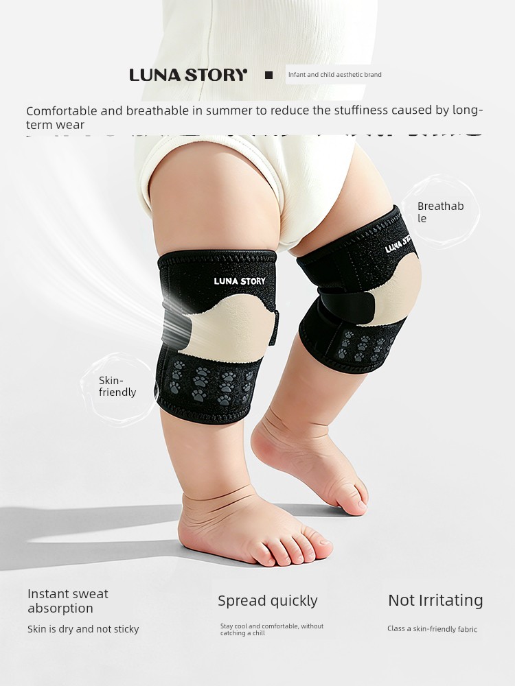 Lunastory Knee Pads, Baby Crawling Elbow Pads, Anti-Slip Children's Toddler Knee Protectors, Anti-Strain — 4
