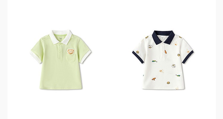 Balabala Kidsren's Clothing Baby Short-Sleeved T-Shirt Boys Infant Summer Clothing Kidsren's Tops 2026 New Style Cute and Trendy — 18