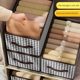 Clothing storage box houndstooth folding artifact storage box wardrobe sorting box fabric box clothing drawer type