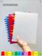 A4 folder insert 20 pages/40 pages transparent mushroom clip storage book students use rewritable insert single page clip