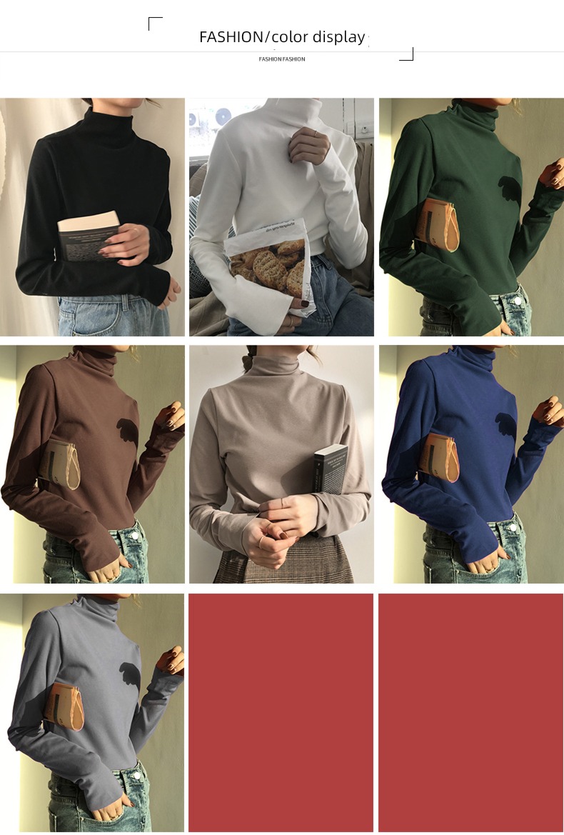Autumn and winter Thin money Long sleeve T-shirt Self-cultivation Inner lap Undershirt