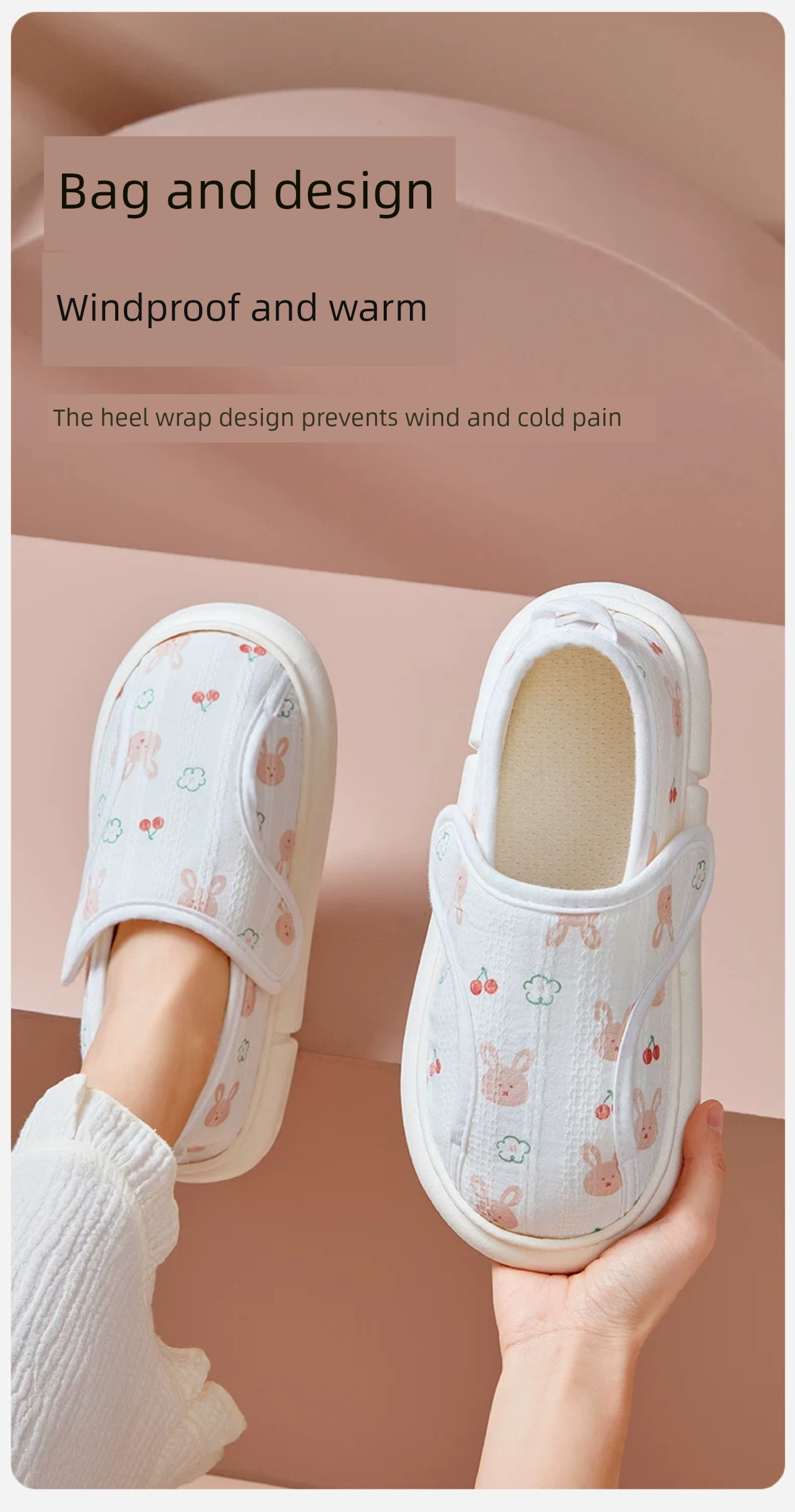 Postpartum Shoes with Covered Heels, All-Season Style, Soft-Soled, Non-Slip, for Pregnant Women, Autumn, Postpartum, Thick-Soled, Summer Thin Cotton — 15