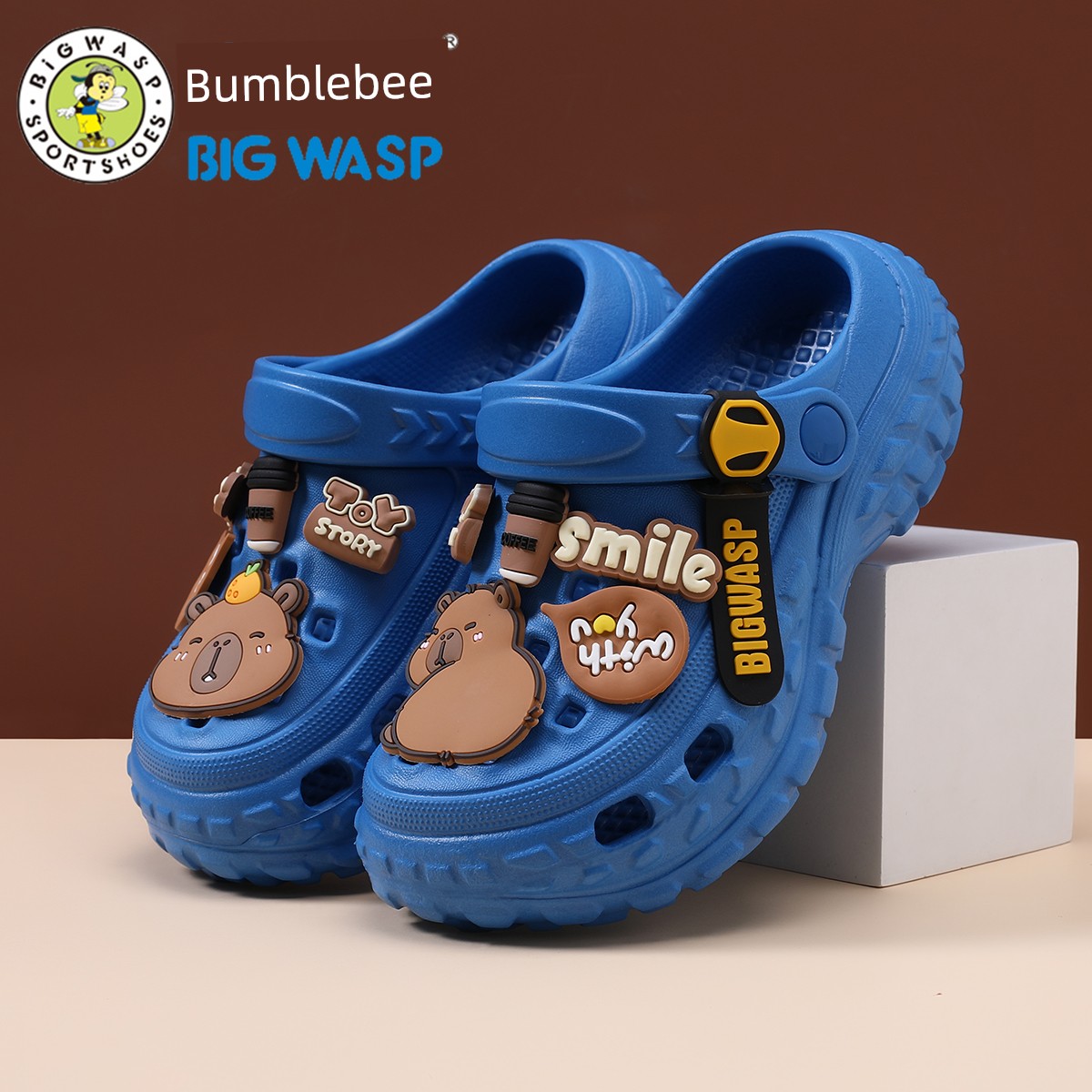 Bumblebee Kids Hole Slippers Boys Summer New Arrival Non Slip 2025 Sandals Older Boy Children's Shoes Sandals — 2