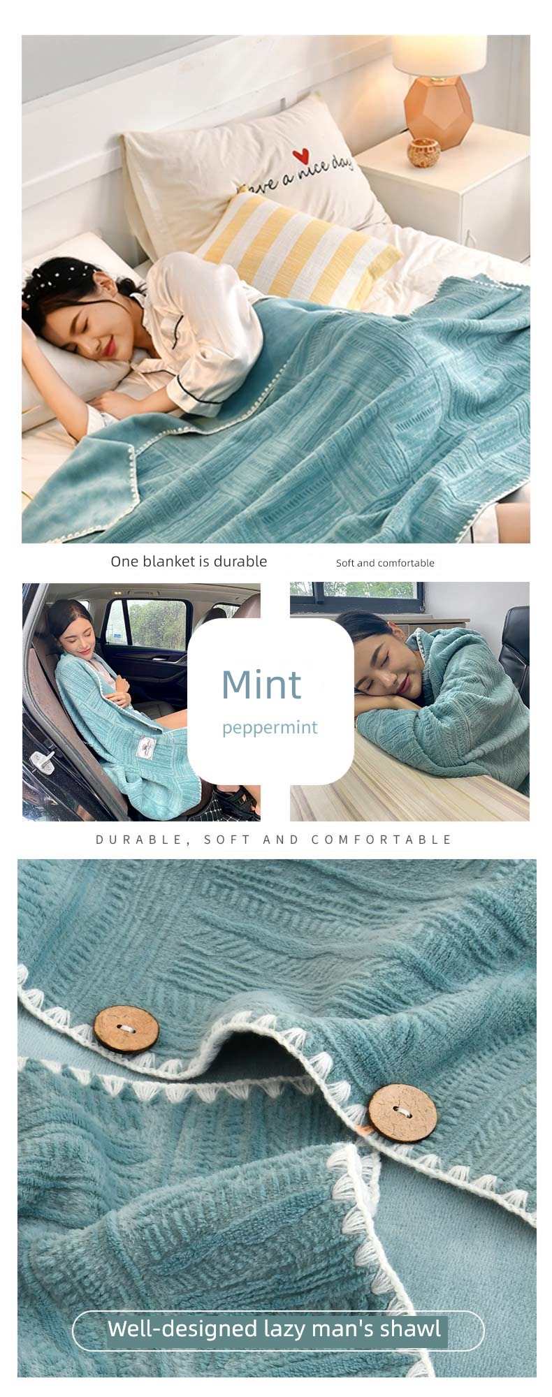 NGGGN office leisure time a living room air conditioner Shawl blanket