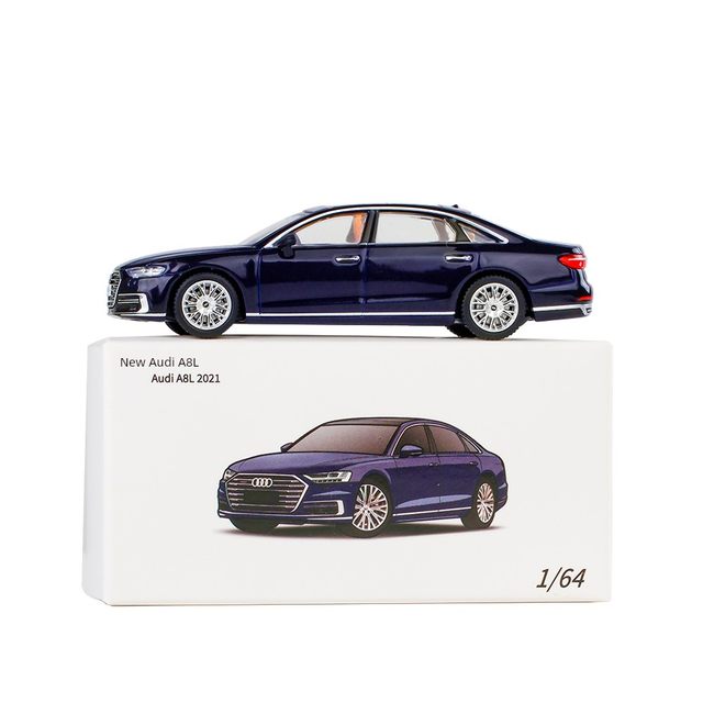 JKM Simulation Metal 1 64 A8L A7L Alloy Car Model Static Collection Miniature Car Model Ornament A8
