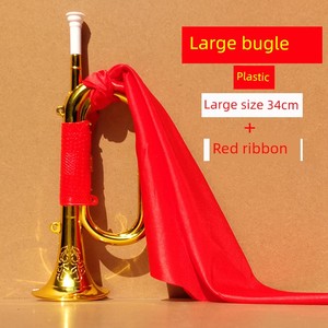 Plastic Bugle Children's Toy Small Trumpet Marching Instrument Performance Prop Eighth Route Army Trumpet Small Trumpet