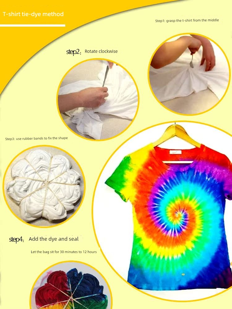 Tie-Dye Material Full Cotton Handkerchief Scarf Blank T-Shirt White Canvas Bag Pillow Cover Cloth Backpack Drawstring Bag Square Scarf