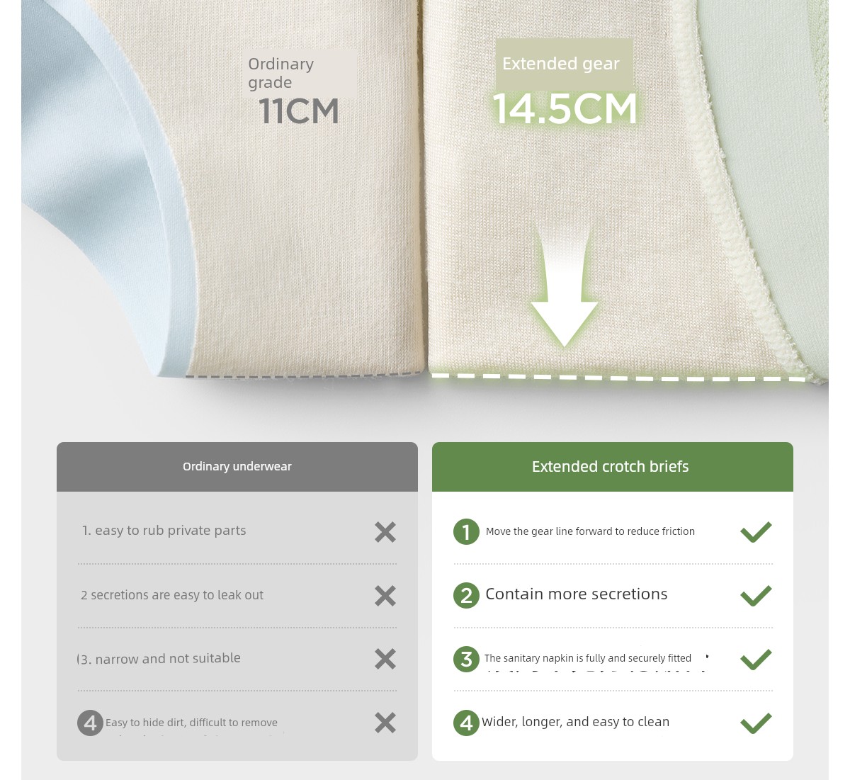 Jq Jingqi Maternity Underwear for Pregnancy, Large Size, Mid to Late Pregnancy, Pure Cotton Antibacterial Crotch, Modal Breathable — 20