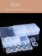Transparent plastic jewelry mini storage box high-end anti-oxidation separation display box earrings hand jewelry finishing box