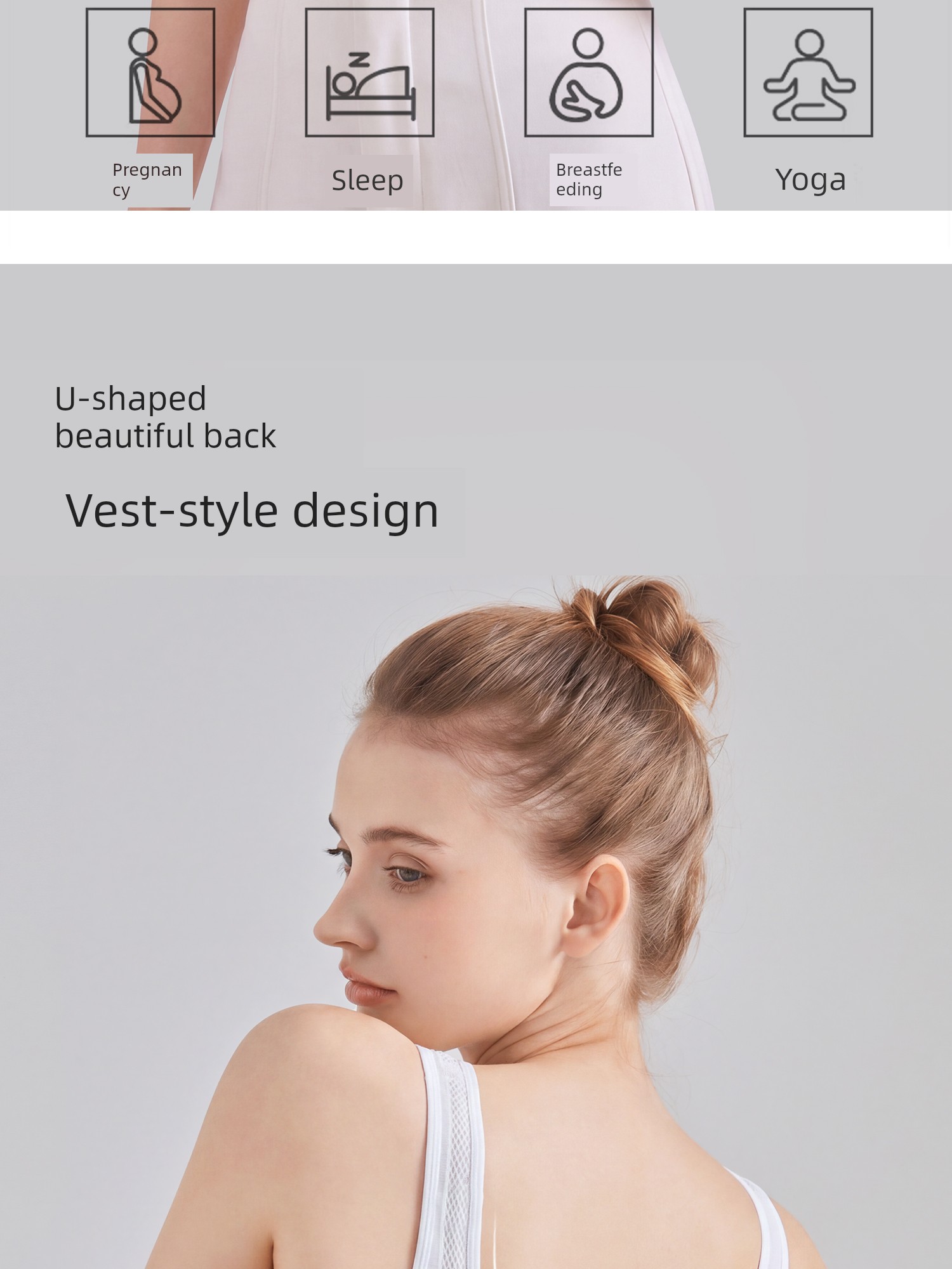 Front-Buttoned Nursing Bra for Postpartum Breastfeeding and Sleeping, Special Vest-Style Maternity Bra for Pregnancy, Ultra-Thin Summer Model — 19