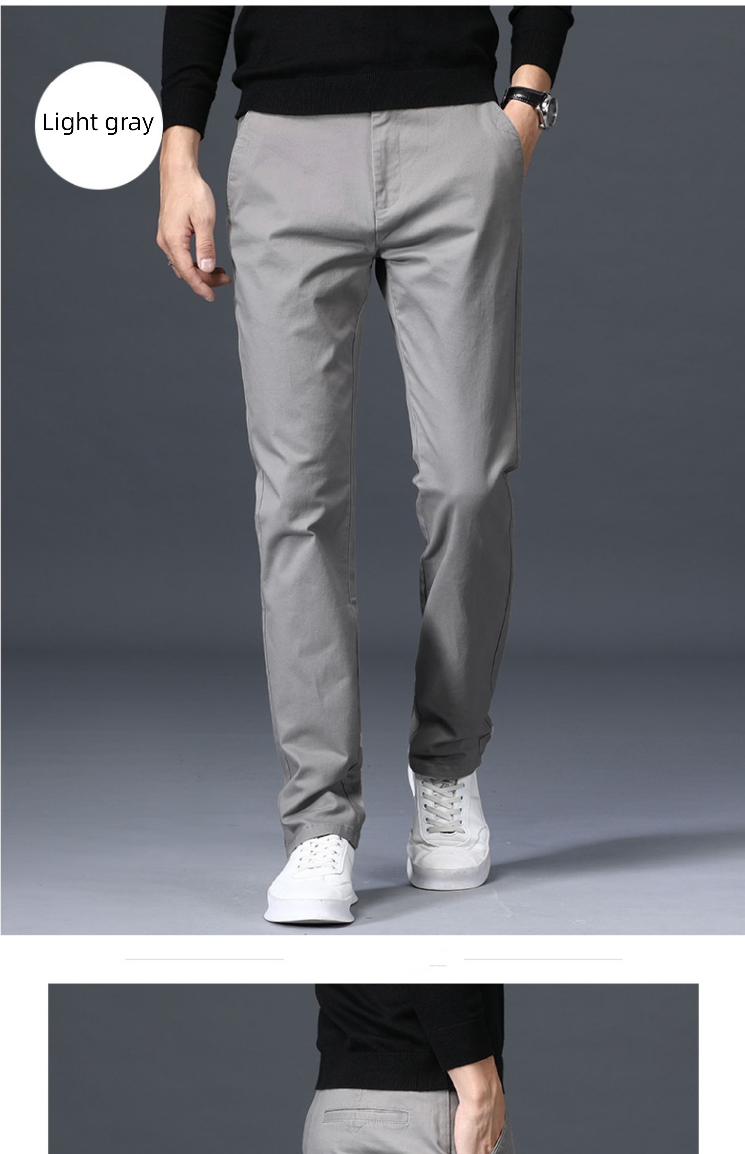 Straight cylinder easy high-end business affairs youth man Casual pants