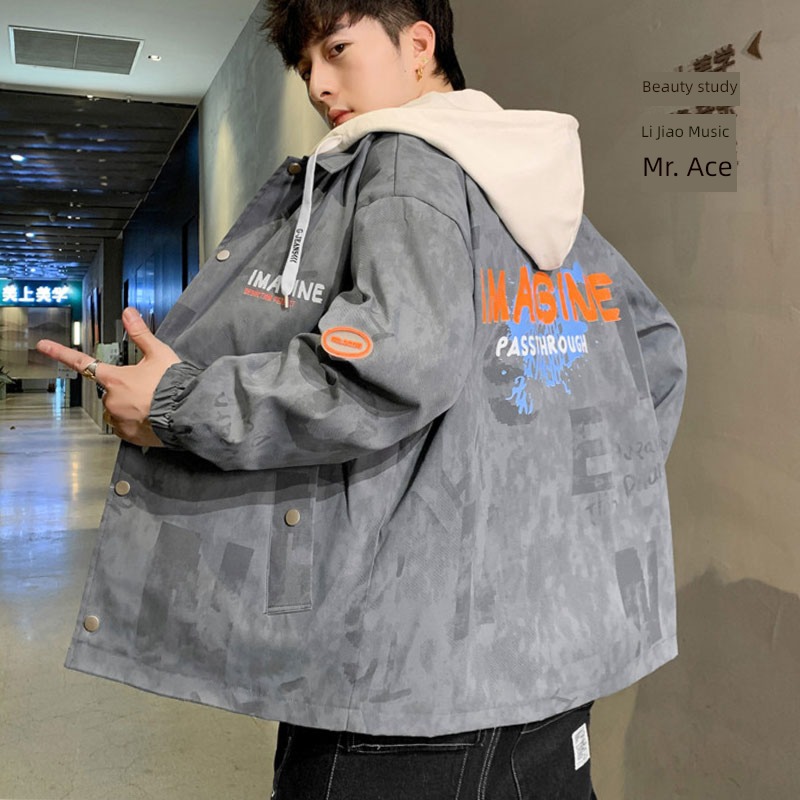 Chaopai Spring and Autumn Hip hop style Winter money easy Fake two