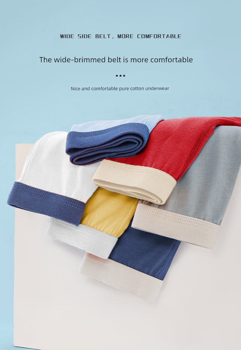 Boys' Underwear, Children's Pure Cotton Class a Boxer Briefs, Antibacterial Boxer Briefs for Boys in Their Developmental Period, Do Not Pinch the — 15