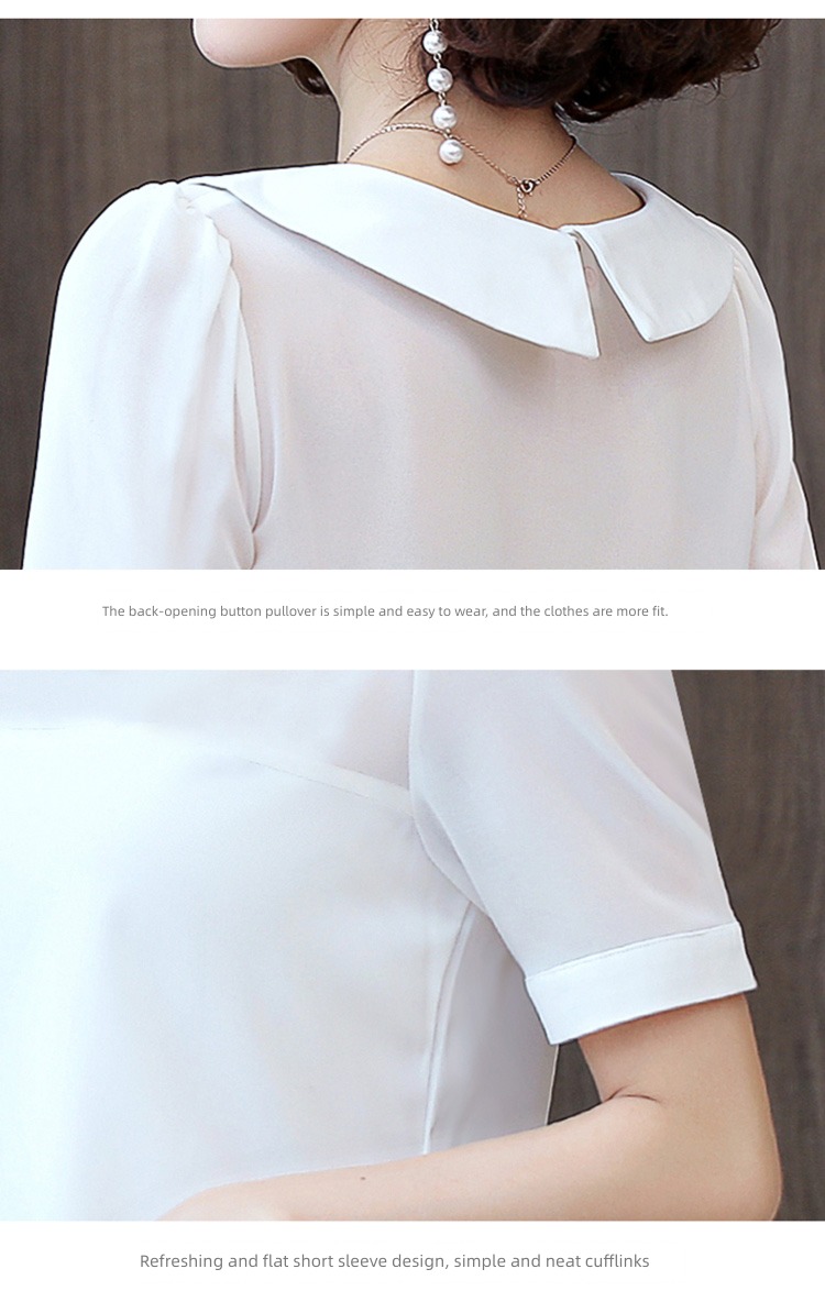 Women 2020 summer Foreign style Small shirt Very immortal Short sleeve