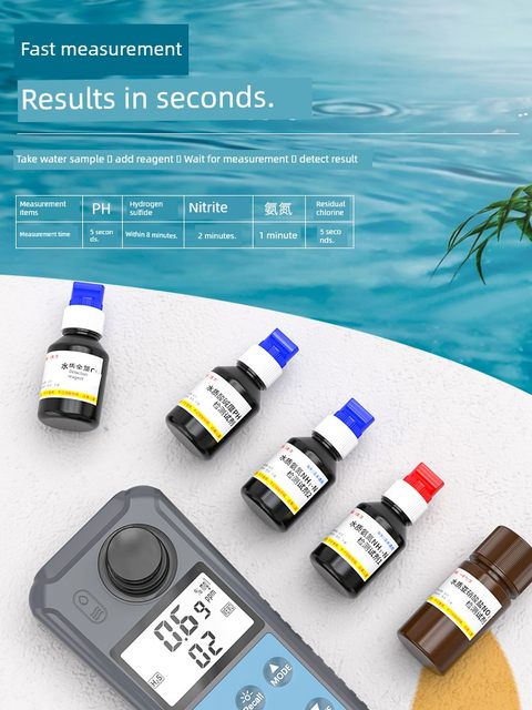 Jiyi Turbidity Tester Turbidity Swimming Pool Water Quality Test Hydrogen Sulfide Ammonia Nitrogen Remaining Chlorine Turbidity Meter