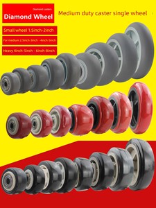 Caster 1.5 inch pulley 2 inch universal wheel 2.5 inch wheel 3 inch nylon heavy rubber 6 inch trolley wheel