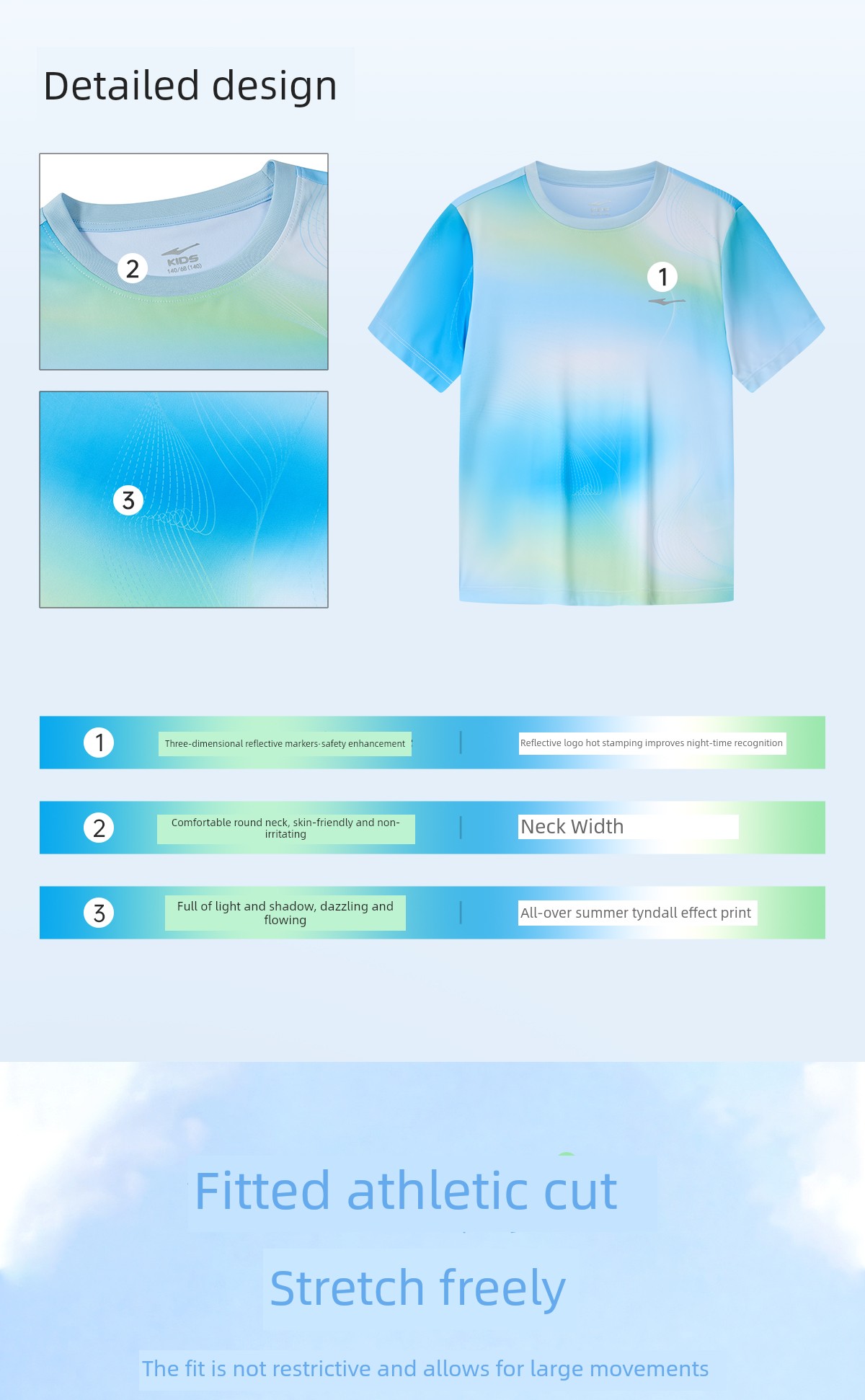 Hongxing Erke Kidsren's Clothing Kidsren's Short-Sleeved T-Shirt Boys' Sports Quick-Drying Clothing Summer New Youth Girls' Tops — 10