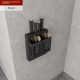 Kitchen hole-free seasoning rack wall-mounted storage rack bathroom bathroom balcony simple storage rack