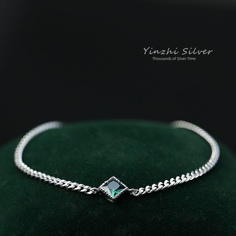 jewelry 925 Sterling Silver girl student Minority Design Bracelet