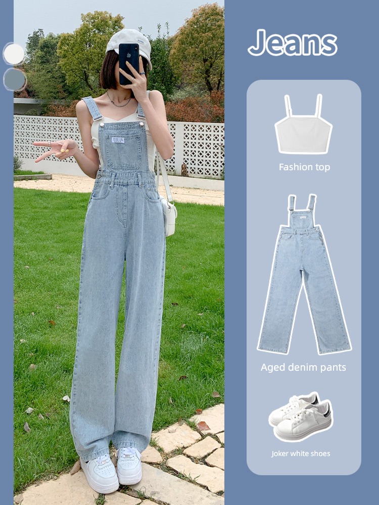 milk system Autumn and winter Chinese bellflower Sense of design cowboy rompers