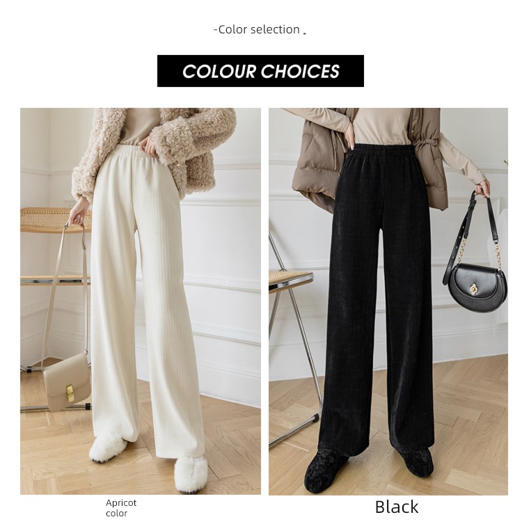 chenille  winter leisure time Women's wear fashion High waist sweatpants