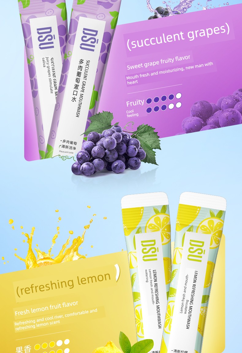 【Buy 3 Items, the 3Rd Item】Refreshing Mint Fruit Mouthwash Lemon for Fresh Breath and Clean Breath 12 — 13