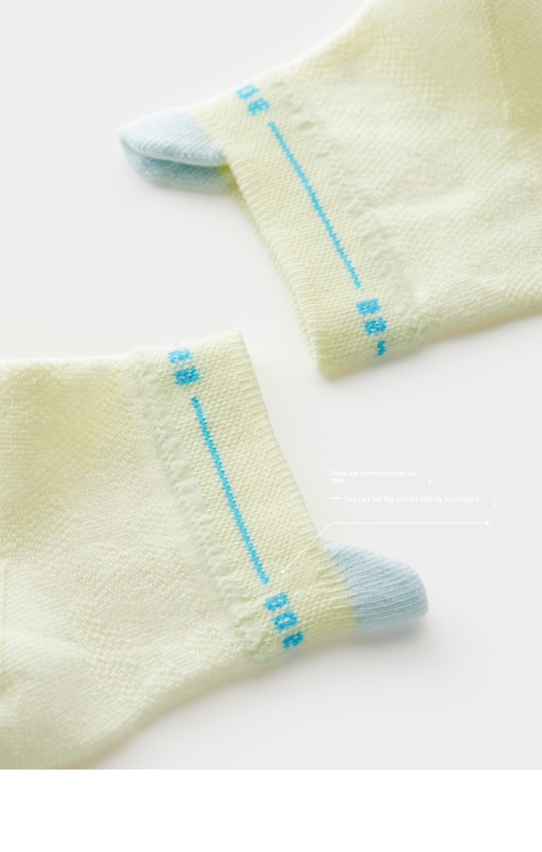 3 Pairs | Jiao Nei Xiaoliangpi 302Cool Kidsren's Antibacterial Mesh Breathable Thin Short Socks for Boys and Girls in Spring and Summer — 11