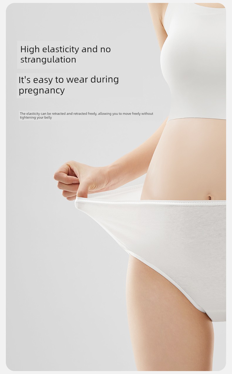 October Crystalline Disposable Underwear for Pregnant Women High Waist Pure Cotton Postpartum Underwear Maternity Travel Confinement Women's Underwear — 20