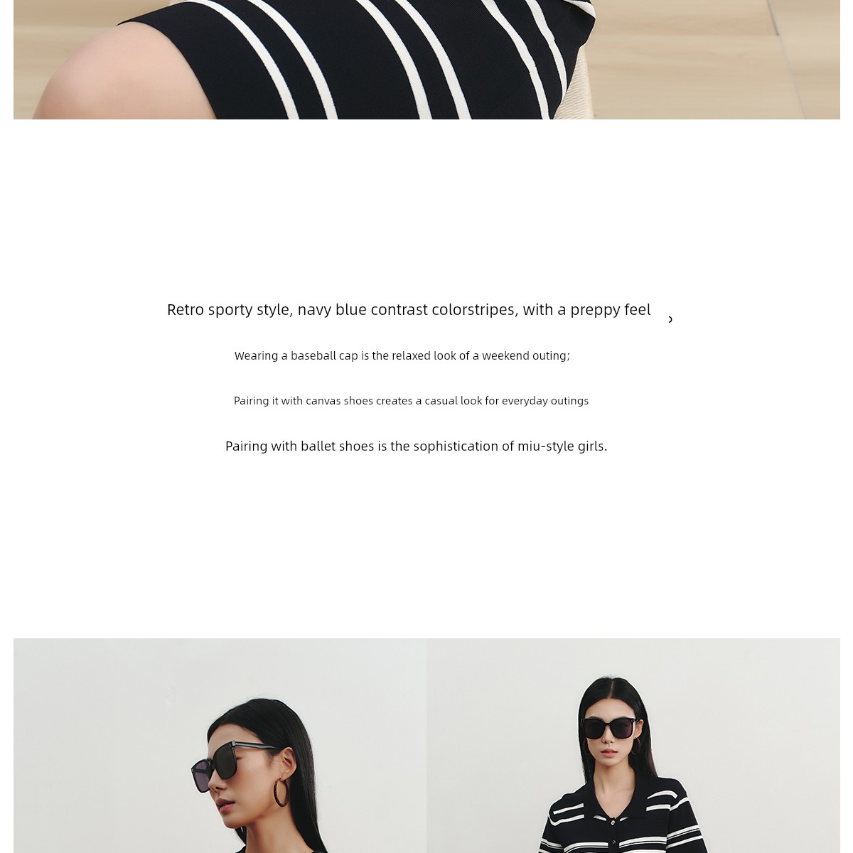 Sellynear Maternity Dress for Summer Wear 2026 New Fashion Striped Color-Blocking Pregnancy Knitted Nursing Dress — 16