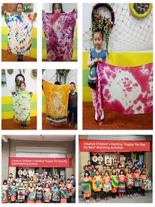 Pure Cotton Tie-Dyed Waxed Special Square Handkerchief White Cotton Cloth Rubbing Embroidered Cloth Kindergarten Handmad