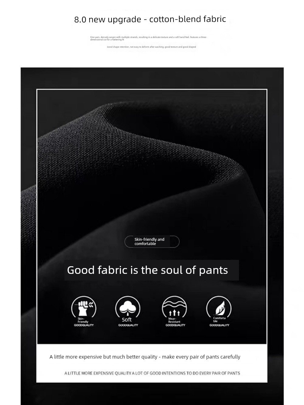 Maternity Pants for Autumn, Black Straight-Leg Pants for Outdoor Wear, 2026 New Style, Low-Waist, Non-Tight on the Belly, Summer Wide-Leg Pants, Autumn Wear — 4