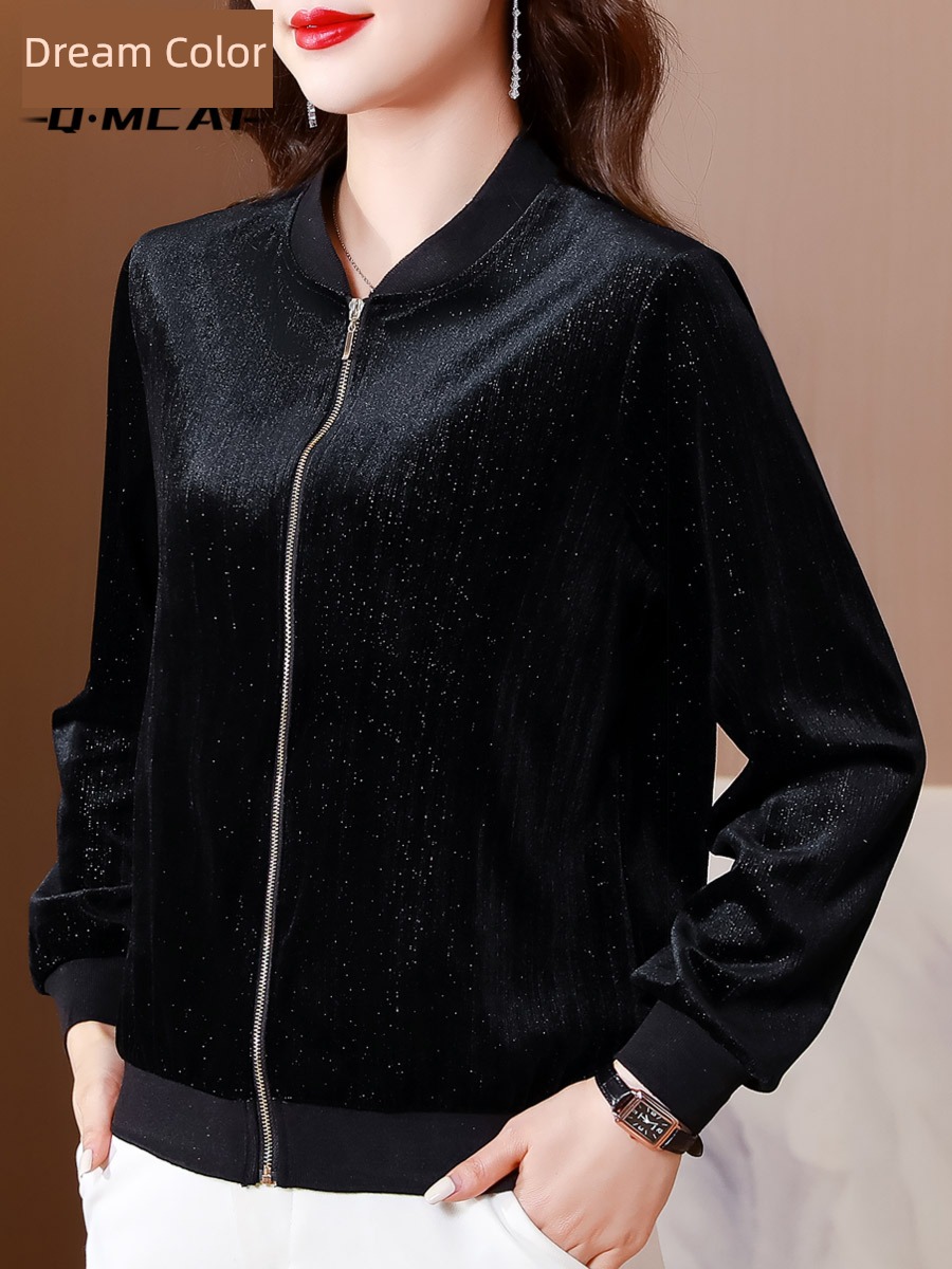 middle age Velvet have cash less than that is registered in the accounts easy fashionable Mother dress