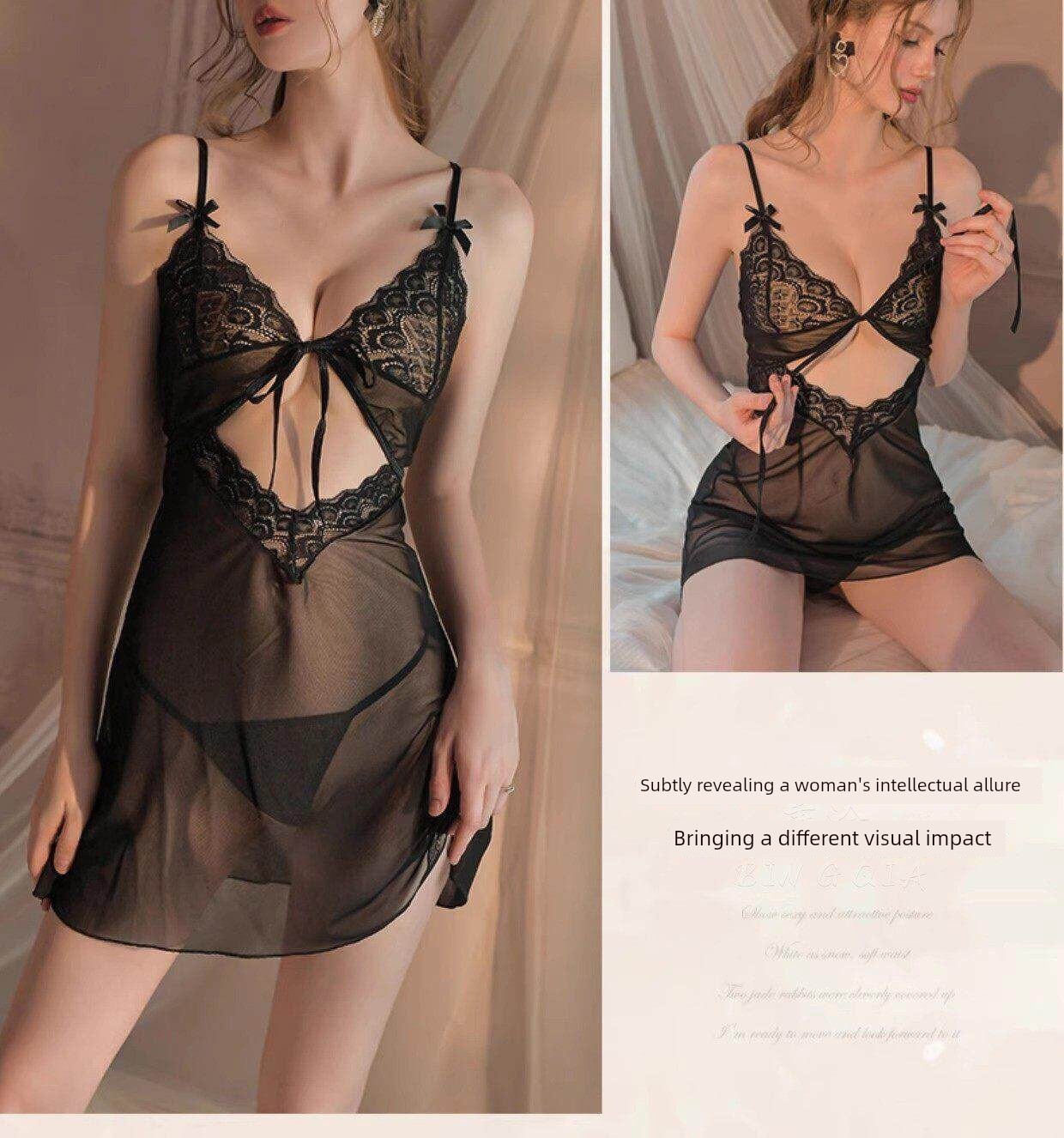 Sexy and Fun Sleepwear, Abstinence-Style Plus-Size Lace Camisole Nightdress, Abstinence-Style 2026 New Style, Mood-Enhancing and Fun Lingerie for Women — 9