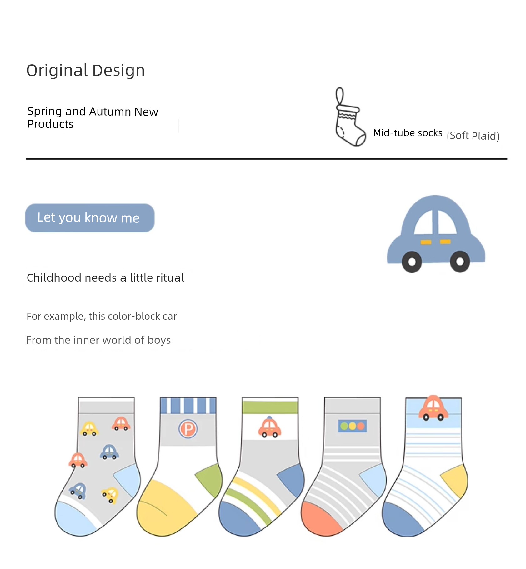 Pure Cotton Spring & Fall Thin Kid Cartoon Children's Socks — 5