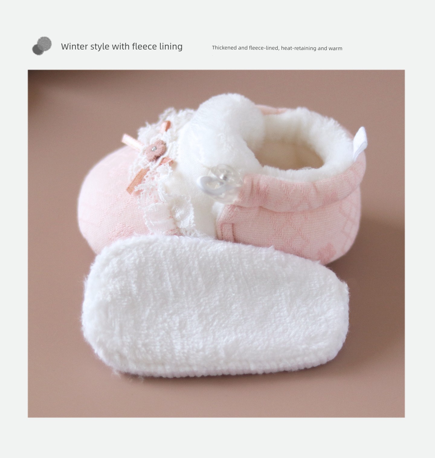 Baby Spring and Autumn Shoes That Don'T Slip Off, Princess-Style Shoe Covers for Baby Girls, 6 to 12 Months, Newborn Shoes 0-3 Months — 11