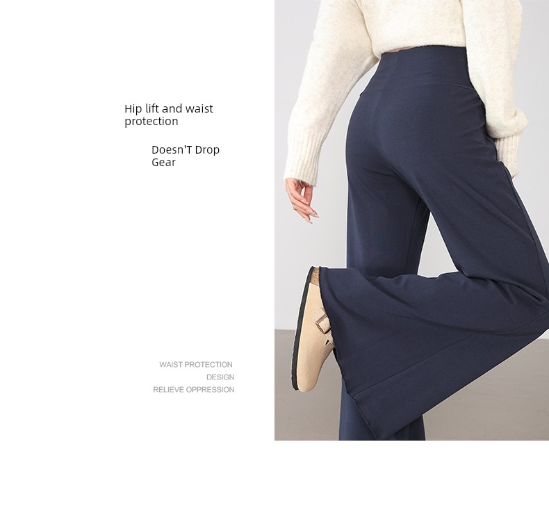 Maternity Pants for Outdoor Wear 2026 New Spring and Autumn Flared Pants with Belly Support Yoga Pants Plus Size Slightly Flared Long Pants for Autumn — 15