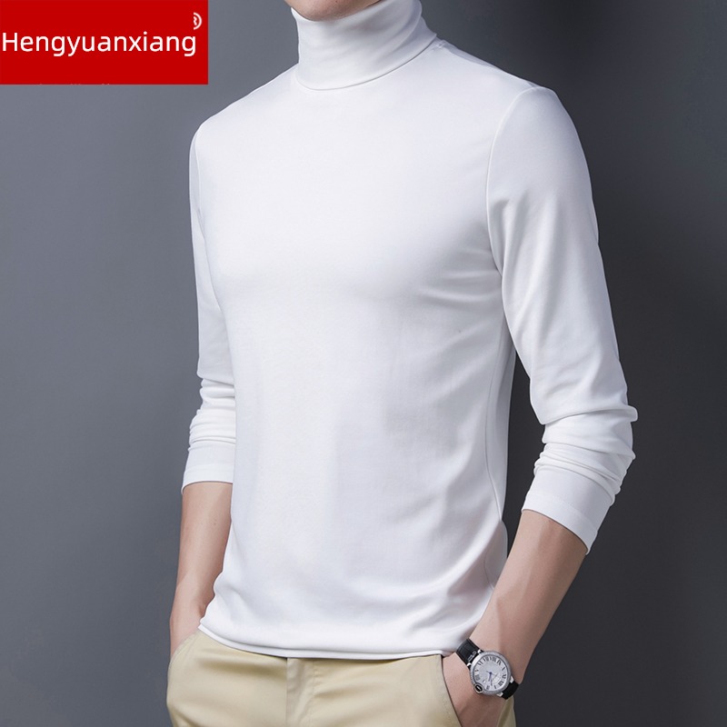 hyz  man High collar thickening Sweater Long sleeve T-shirt