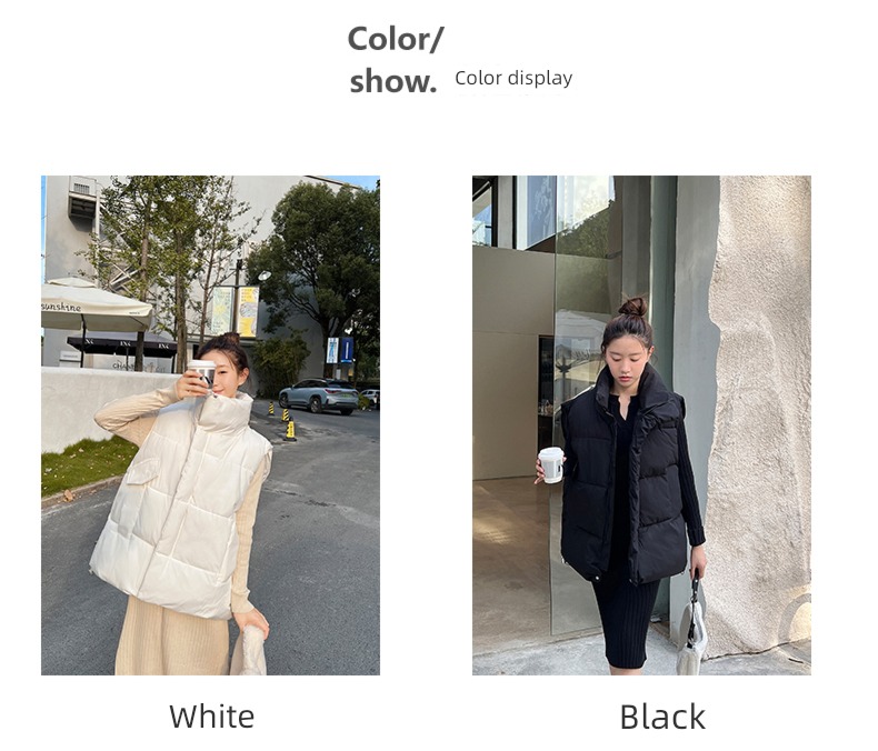 Internet celebrity Hot money ma'am Down vest winter waistcoat