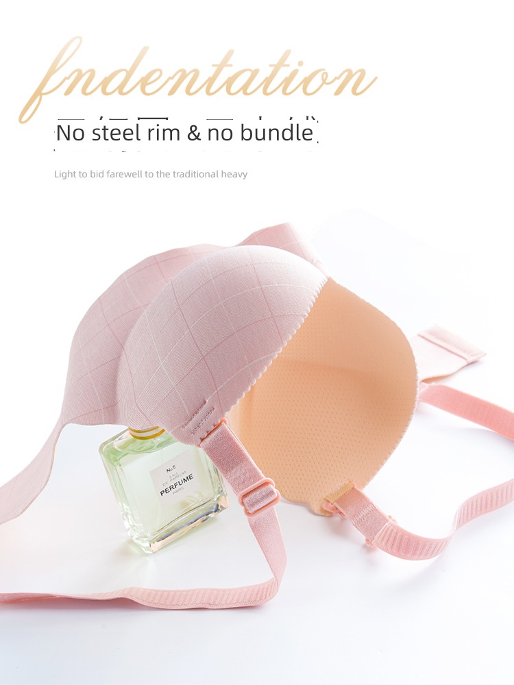 Wireless  Anti sagging Upper support Big size Underwear set